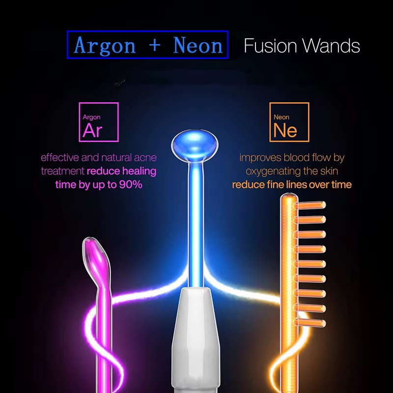Neon, Argon, Fusion, Spiral Coil High Frequency Glass Electrodes