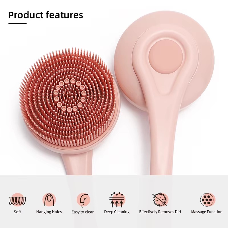 XS3001 exfoliating body brush bathing scrubber (6)