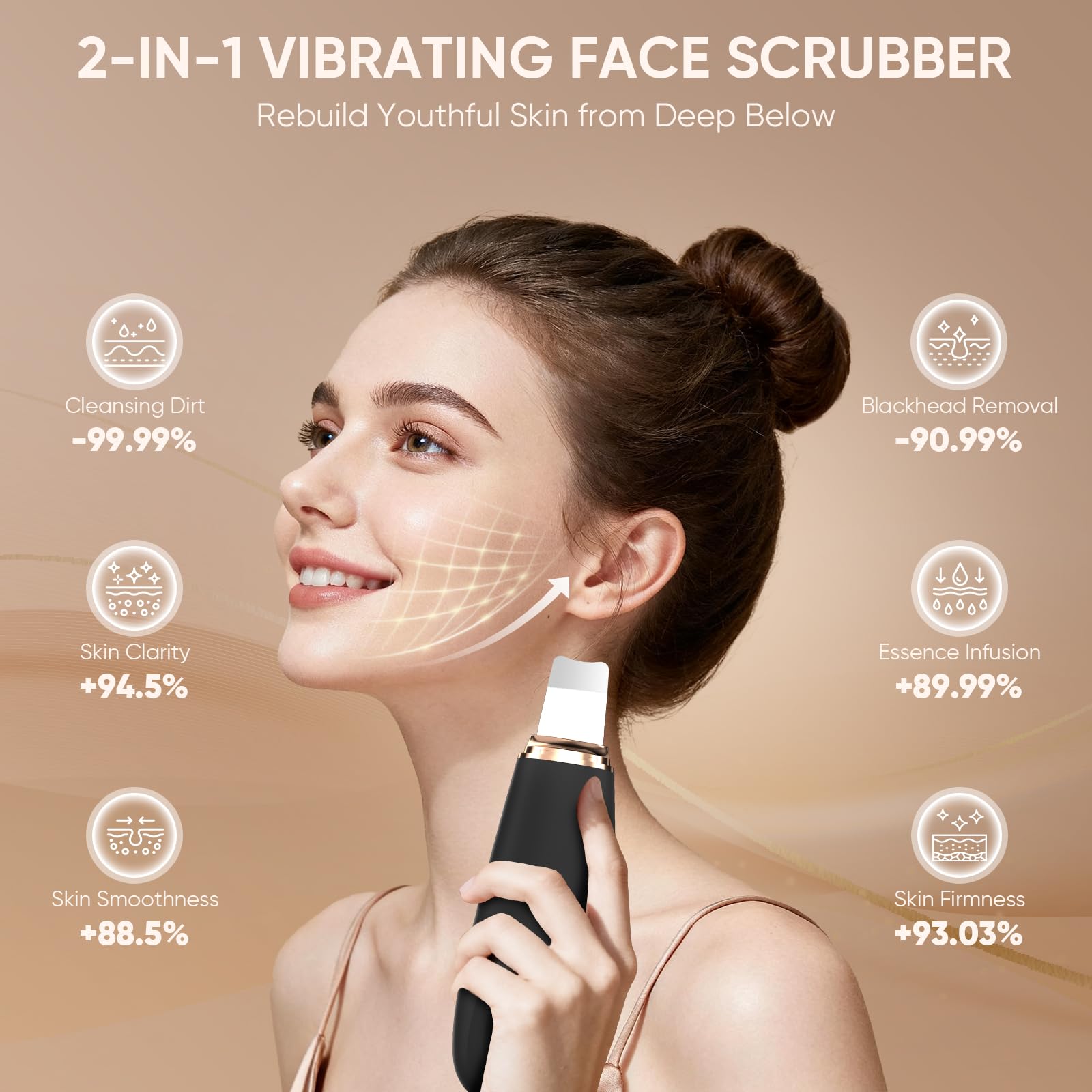 XS7001 2in1 skin scrubber spatula