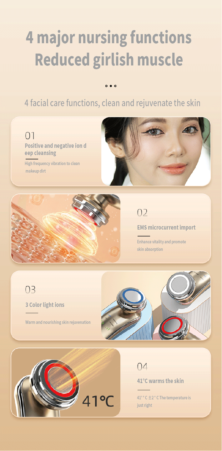 XS5012 ion face massager features