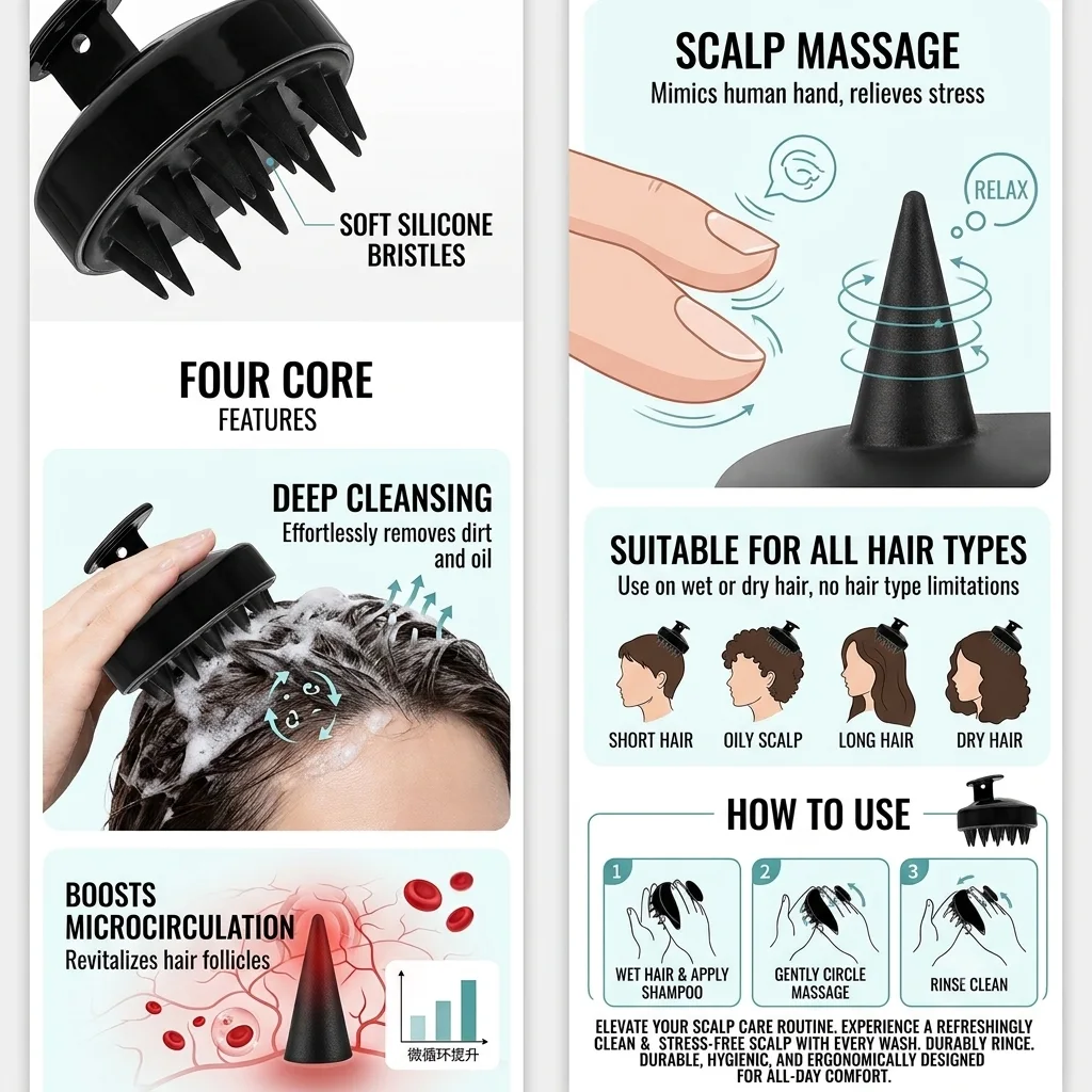 XS1001 scalp massager manufactuer