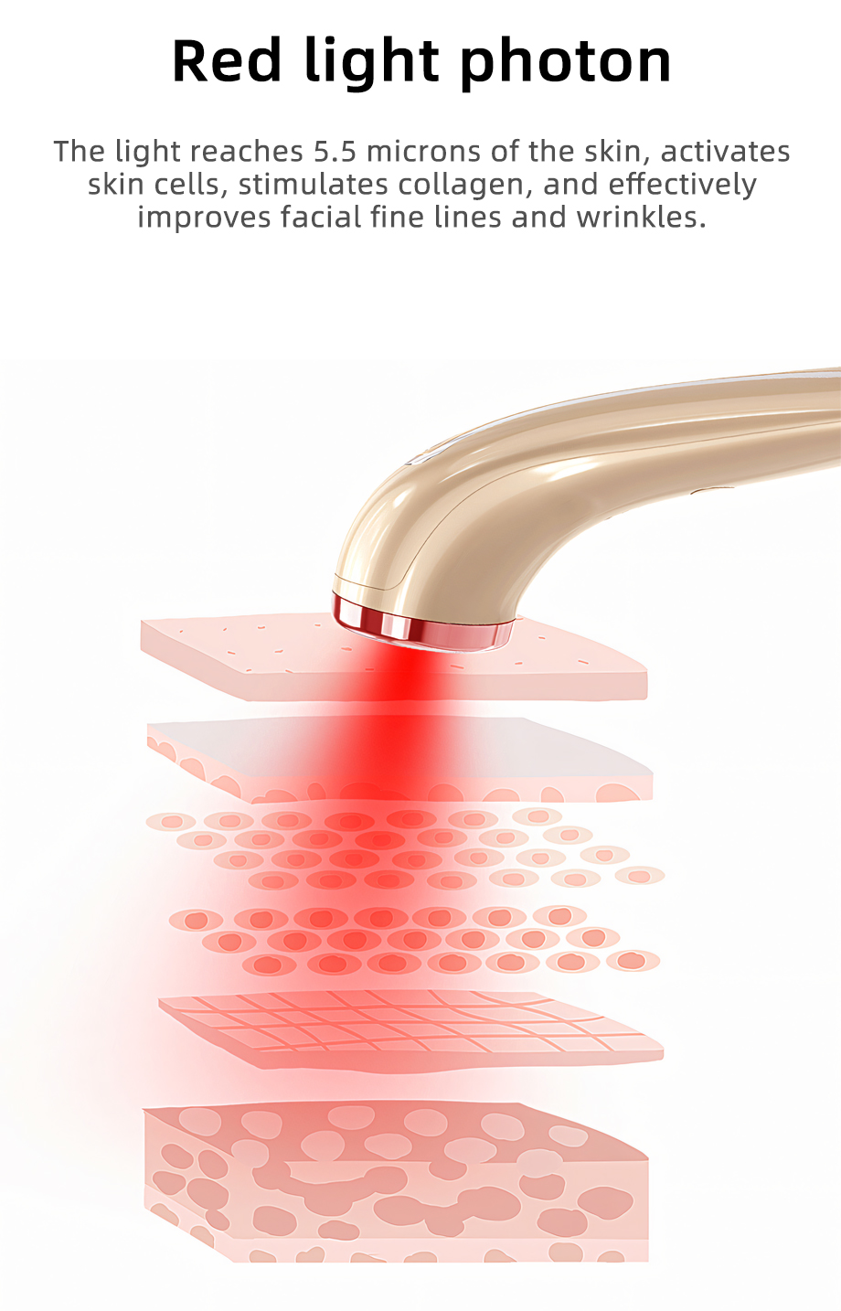 XS5008 handhled infrared led light therapy beauty machine (5)