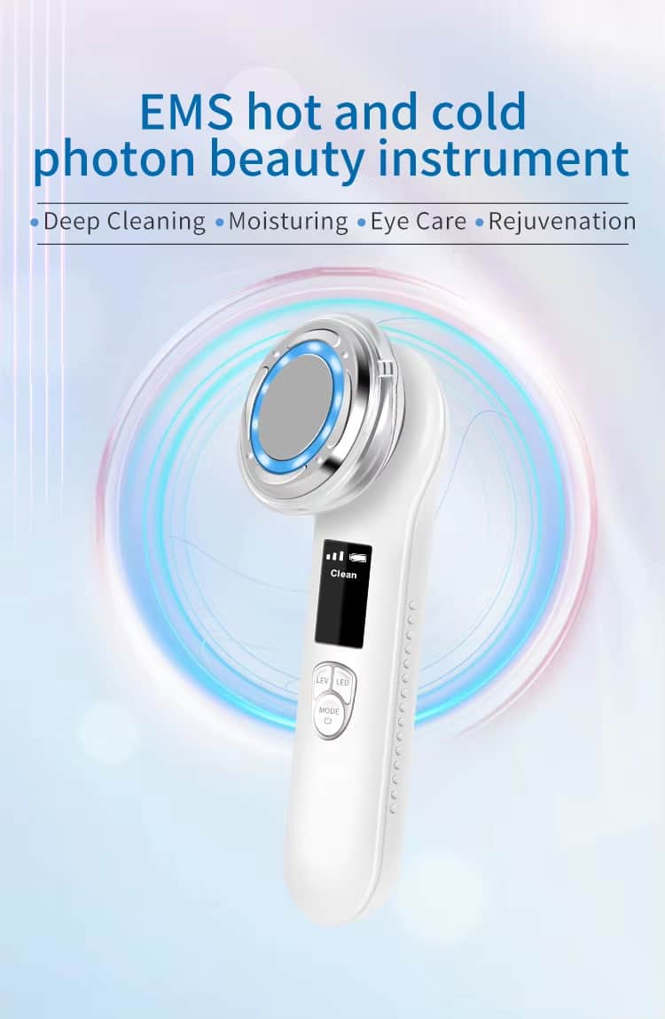 XS8002 EMS hot and cold photon beauty device with LED display