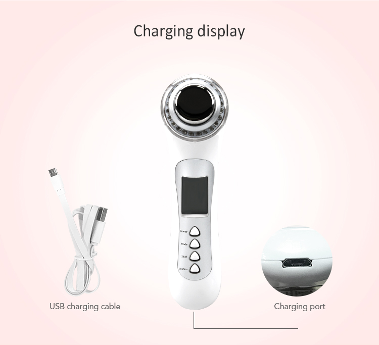 XS5004 Portable 5in1 Ultrasonic Photon Therapy Microcurrent Face Massaager (7)