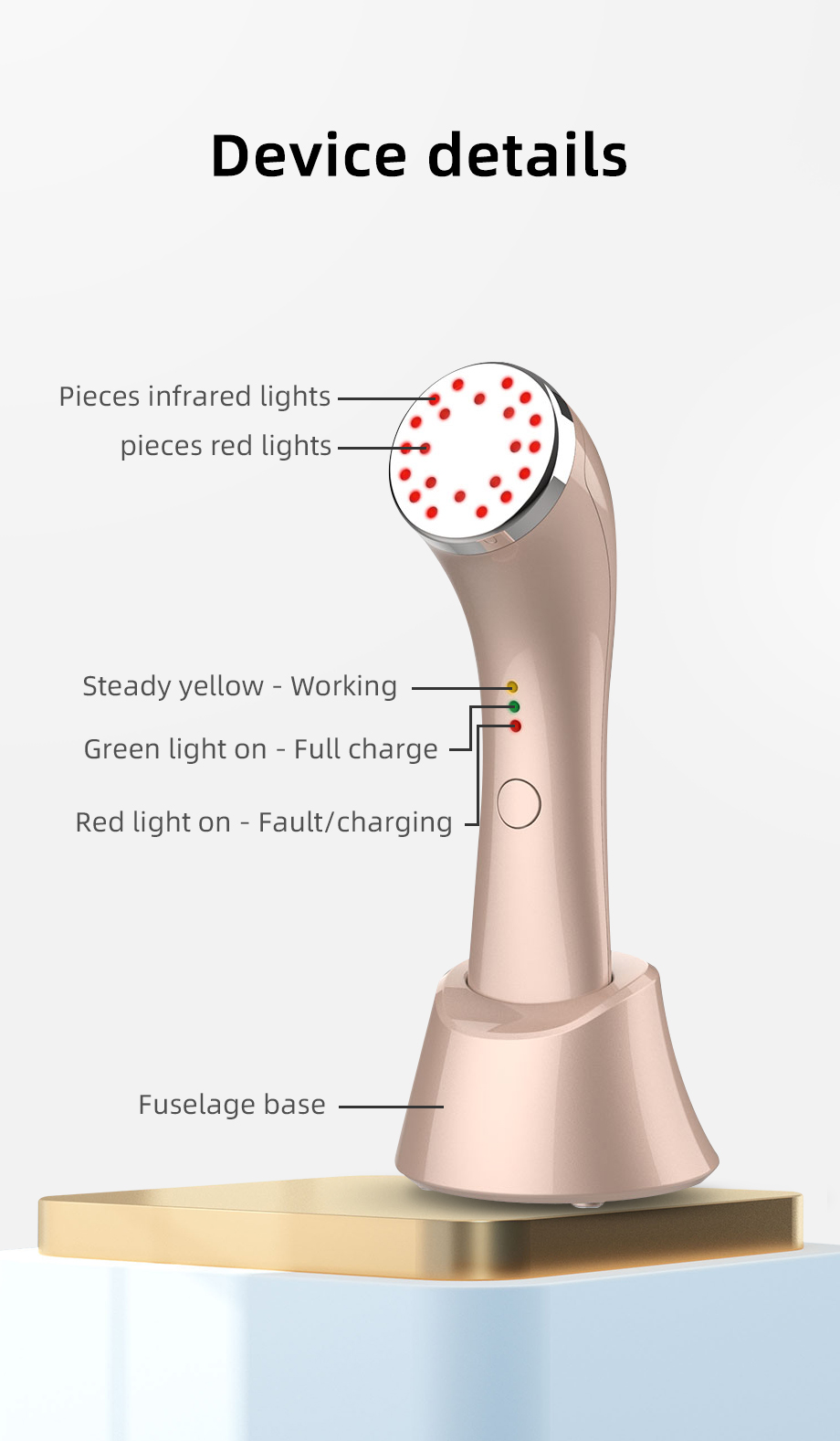 XS5008 handhled infrared led light therapy beauty machine (6)