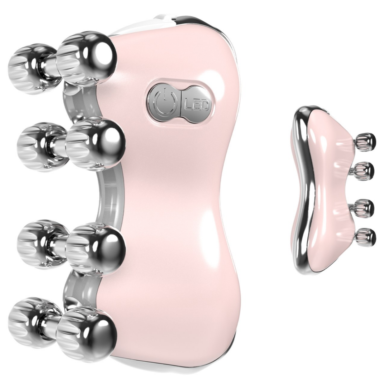 5-in-1 LED Light Therapy EMS Microcurrent Vibrating Face Massage Roller