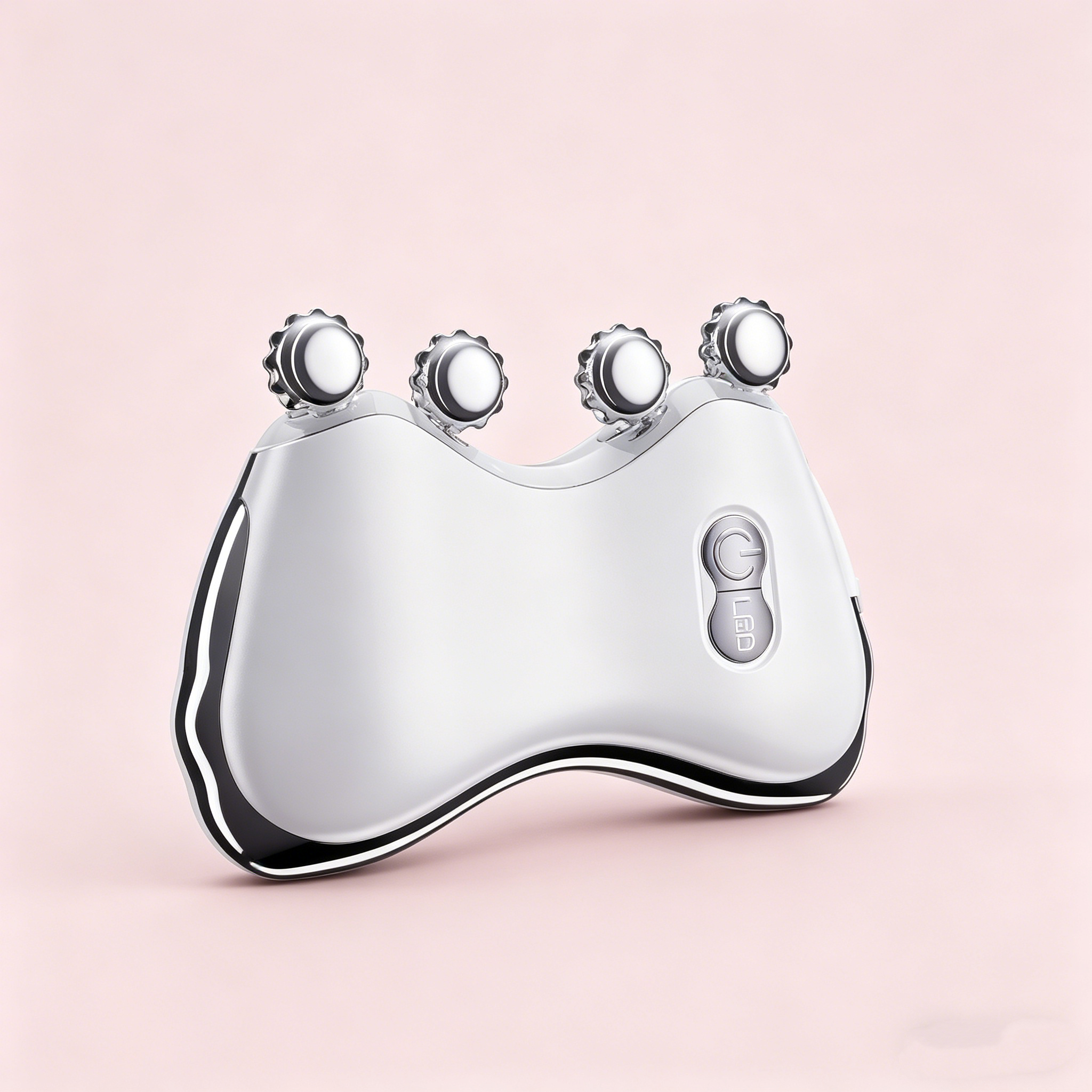 5-in-1 LED Light Therapy EMS Microcurrent Vibrating Face Massage Roller