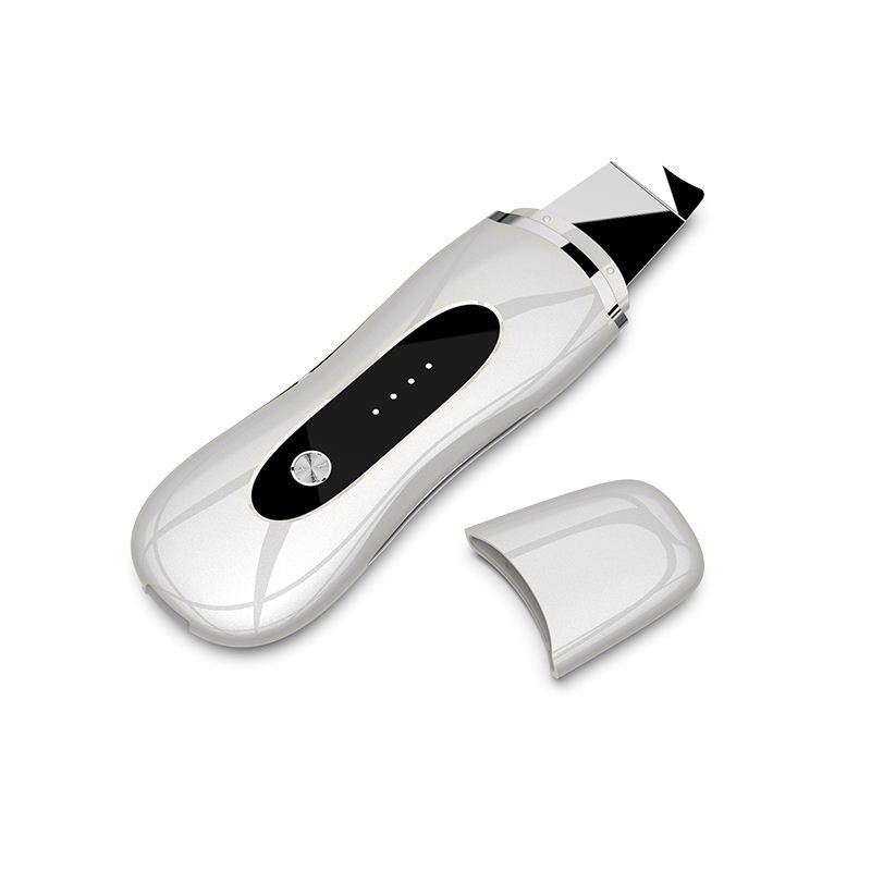 Custom Logo 4-in-1 Ultrasonic Pore Cleaner & Ion Beauty Skin Spatula