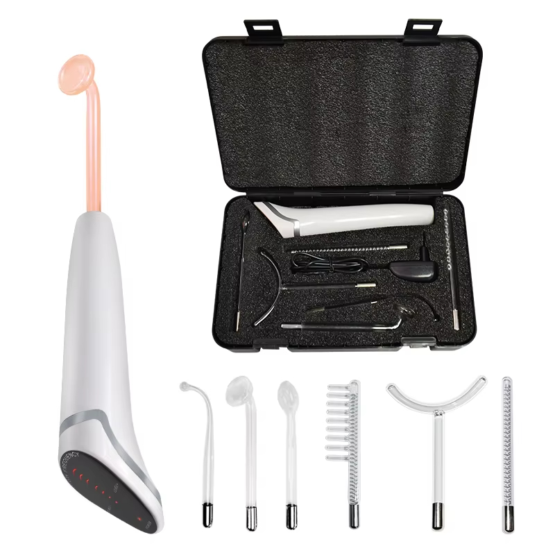 Touch Control 12W High Frequency Facial Wand Ozone Therapy Device for Acne & Scalp Care