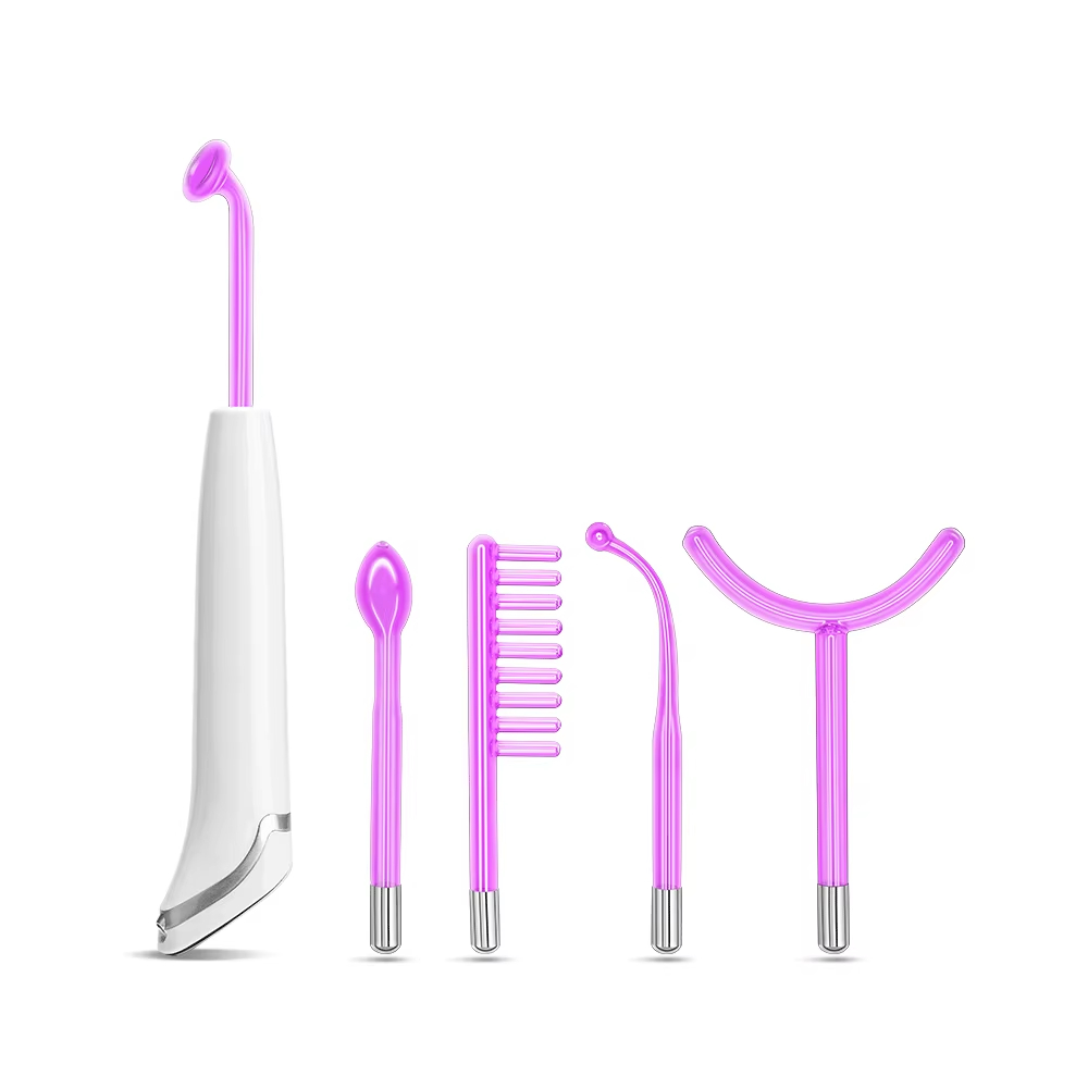  Touch Control 12W High Frequency Facial Wand Ozone Therapy Device for Acne & Scalp Care