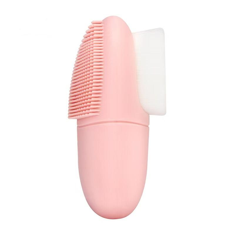 2in1 Double Sided Facial Cleansing Brush Silicone Face Exfoliating Tool