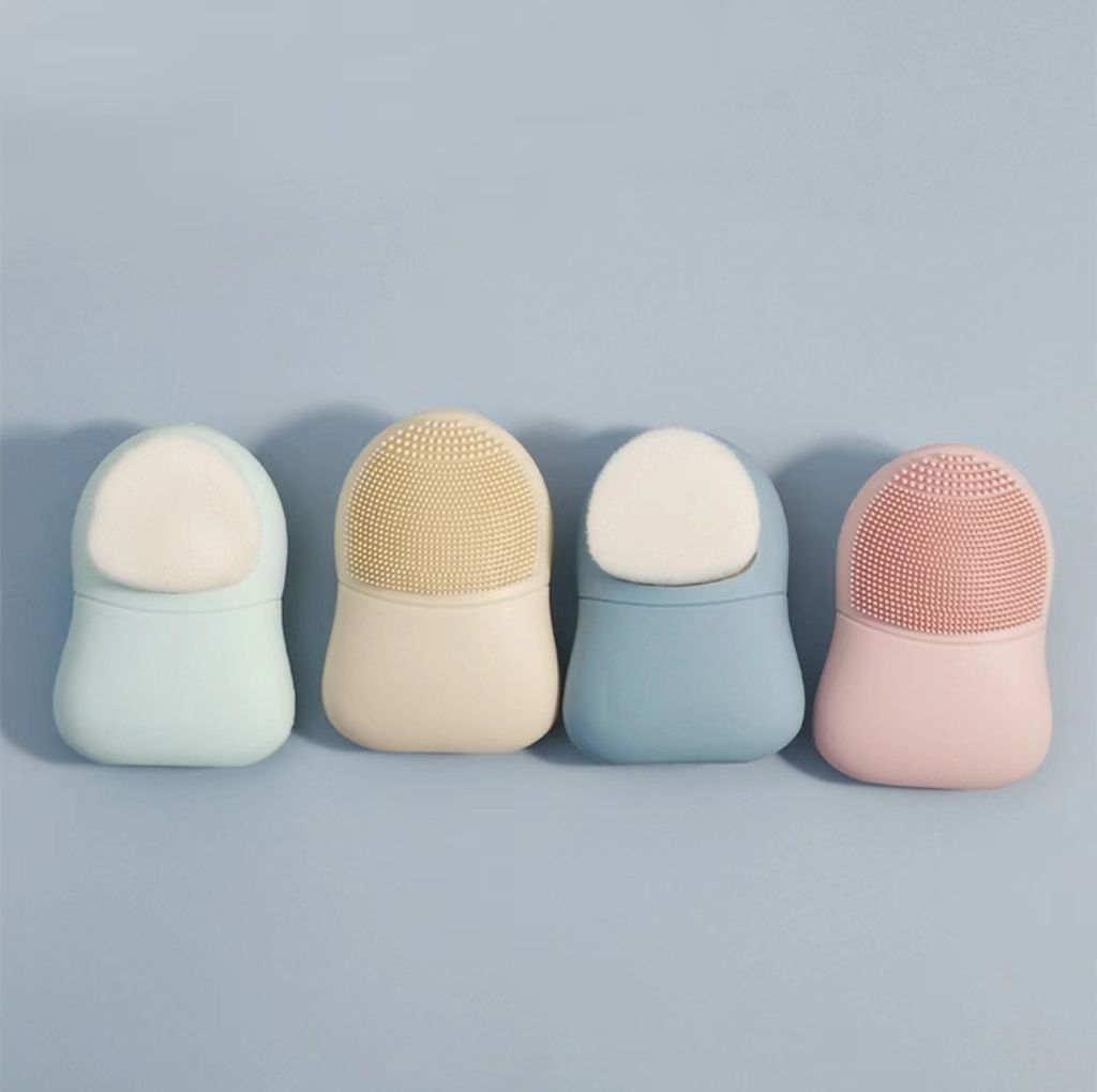 2in1 Double Sided Facial Cleansing Brush Silicone Face Exfoliating Tool
