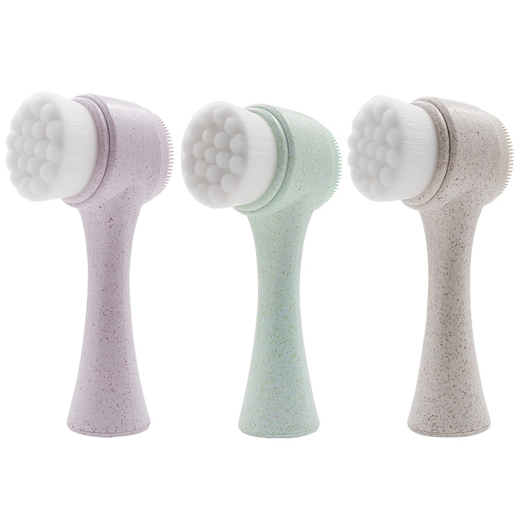 Classic Dual‑Sided Manual Facial Cleansing Brush