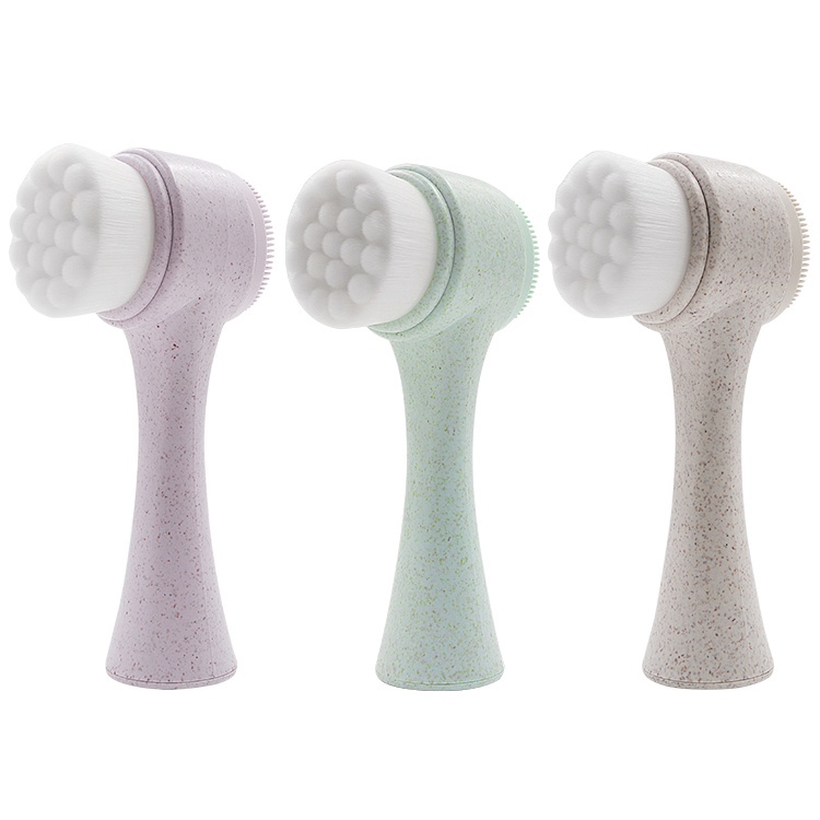 Classic Dual‑Sided Manual Facial Cleansing Brush