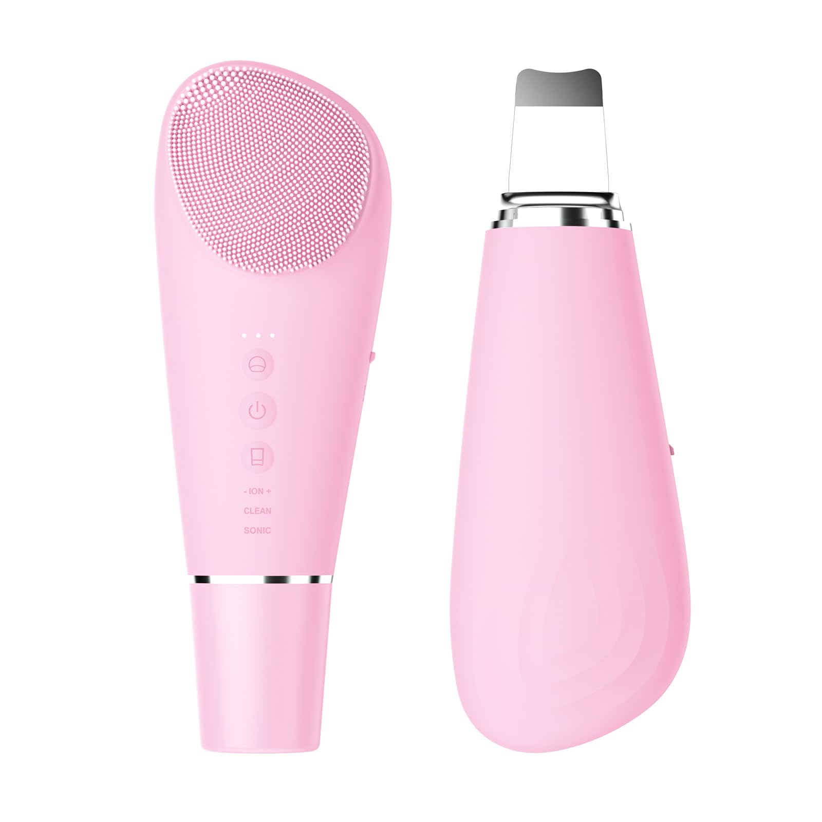 2-in-1 Ultrasonic Skin Scrubber Facial Cleansing Device