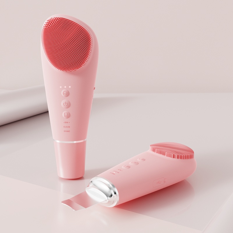 2-in-1 Ultrasonic Skin Scrubber Facial Cleansing Device