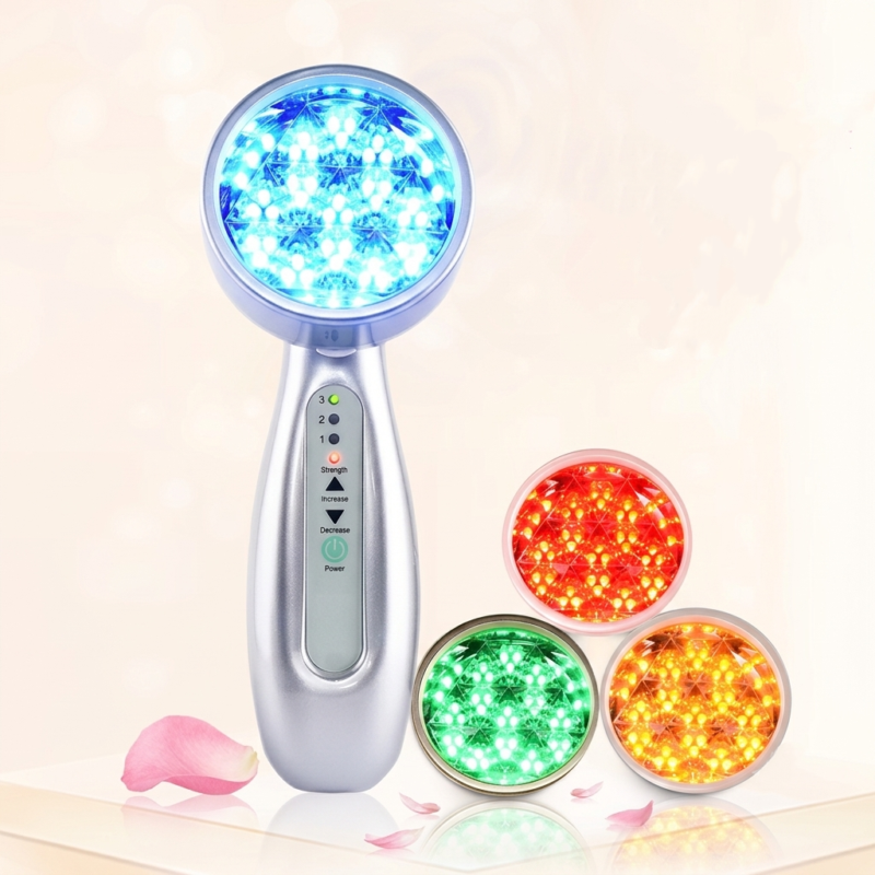 Handheld 4 LED Color Light Therapy Skin Rejuvenate Device with Large 25cm² Treatment Area