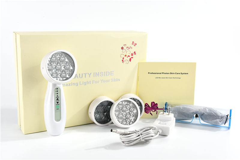 Handheld 4 LED Color Light Therapy Skin Rejuvenate Device with Large 25cm² Treatment Area 
