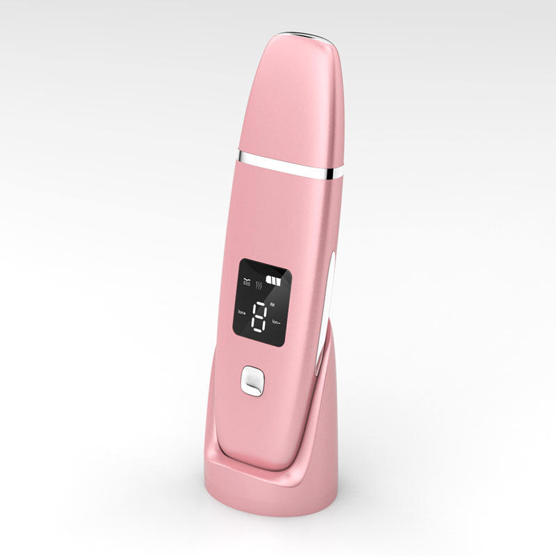  USB Rechargeable Skin Cleansing Ultrasonic Facial Spatula with LED Display