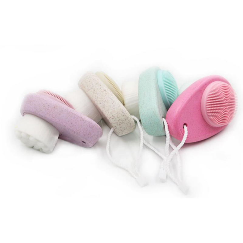 Mini Soft Bristle facial cleansing brush silicone face scrubber
