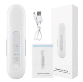 Portable Skin Scrubber Professional Ultrasonic Ion Facial Cleaner 