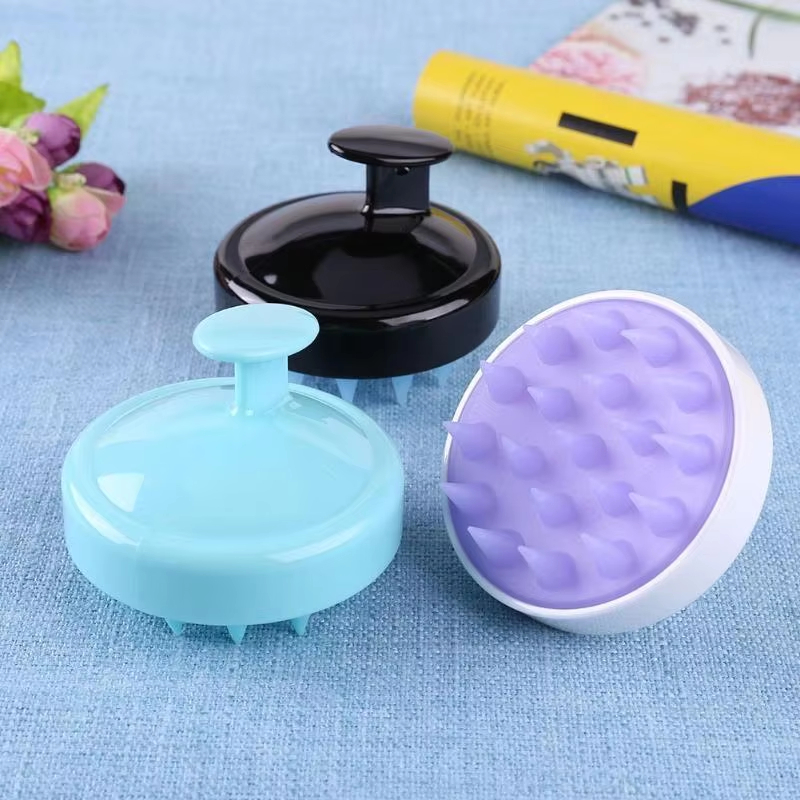 Custom Logo Silicon Scalp massager Head Scrubber Brush