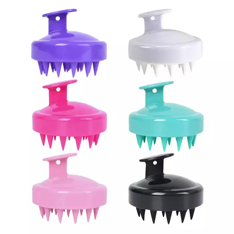 Custom Logo Silicon Scalp massager Head Scrubber Brush