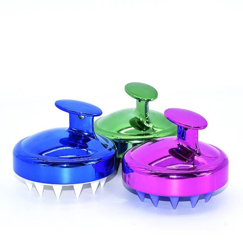 Custom Logo Silicon Scalp massager Head Scrubber Brush