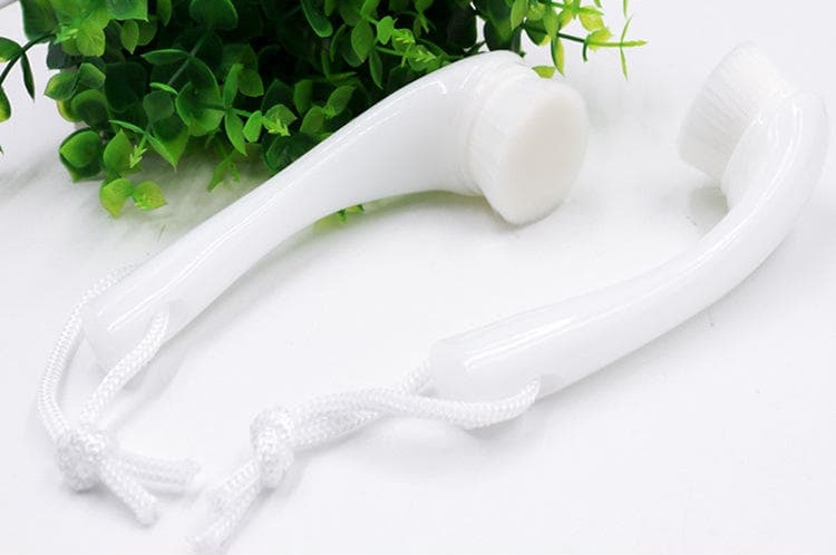 Premium Rose Gold Facial Exfoliating Brush Easy Grip Handle