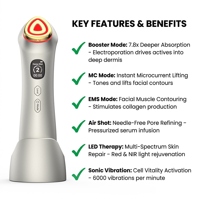 Innovated Multifunctional Skin Booster Facial Beauty Device