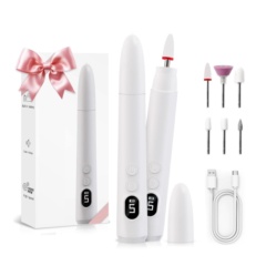 Portable 5 Speed Manicure Pedicure Nail File Machine with 6pcs Nail Drill Bits