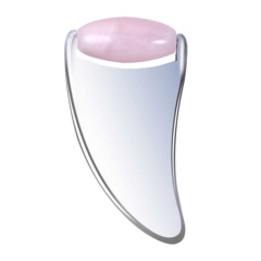  2in1 Natural Stone Jade Roller Metal Guasha Scarping Tool Private Label