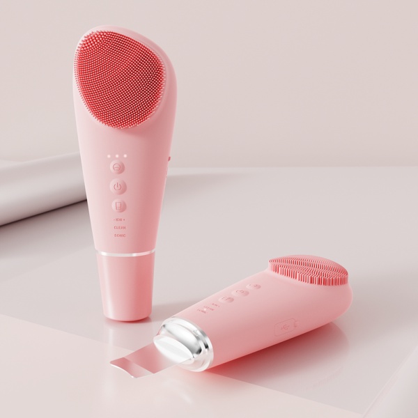 2-in-1 Ultrasonic Skin Scrubber Facial Cleansing Device