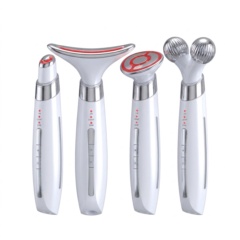 Wholesale 4-in-1 EMS Face & Neck Lifting Massager with Interchangeable Heads