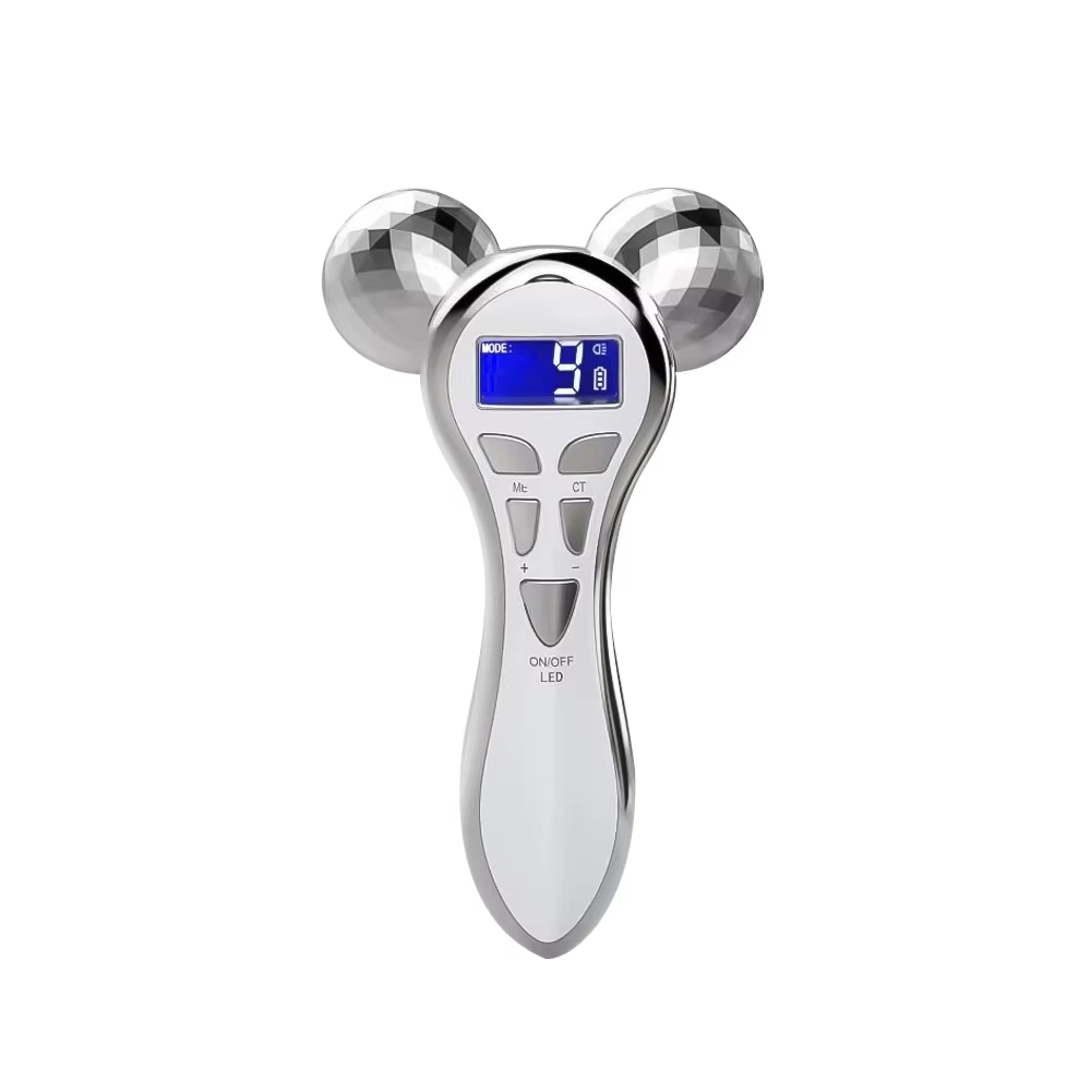 Handheld 4D EMS Pulse Roller Massager for Face Body