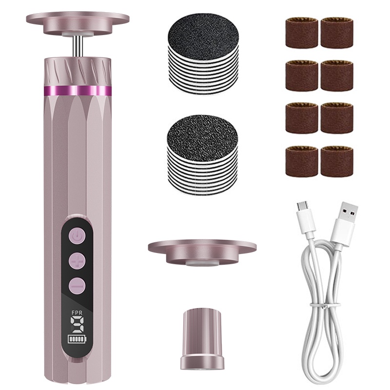 9-Speed Rechargeable Foot Callus Remover Electric Foot Grinder Machine