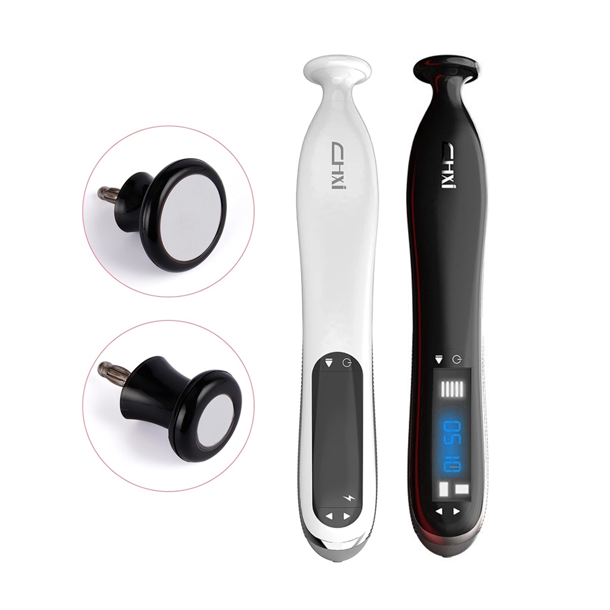 2 Replaceable Heads Portable Smart Plasma Ozone Acne Removal Beauty Device