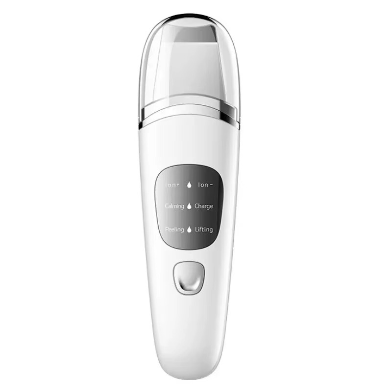 Professional Ultrasonic Skin Scrubber Ion Facial Spatula with LCD Screen