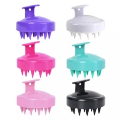 Custom Logo Silicon Scalp massager Head Scrubber Brush