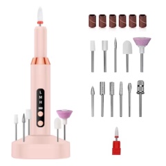 Cordless E-file Nail Drill Kit with LED Display for Acrylic Nails Cuticle and Callus