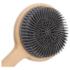 Bamboo Long Handle Shower Back Brush Double Sided Body Exfoliating scrubber