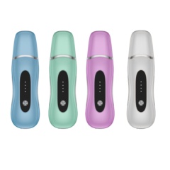 Custom Logo 4-in-1 Ultrasonic Pore Cleaner & Ion Beauty Skin Spatula