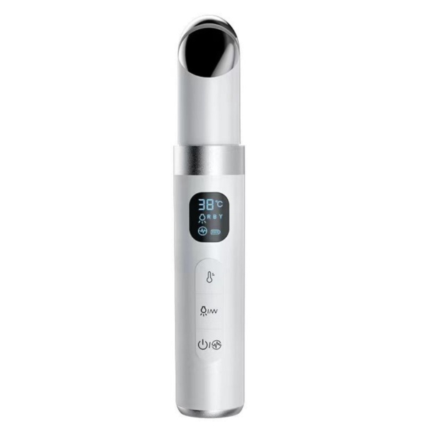 EMS Eye Massager Beauty Wand with Red Blue Light for Under Eye Care