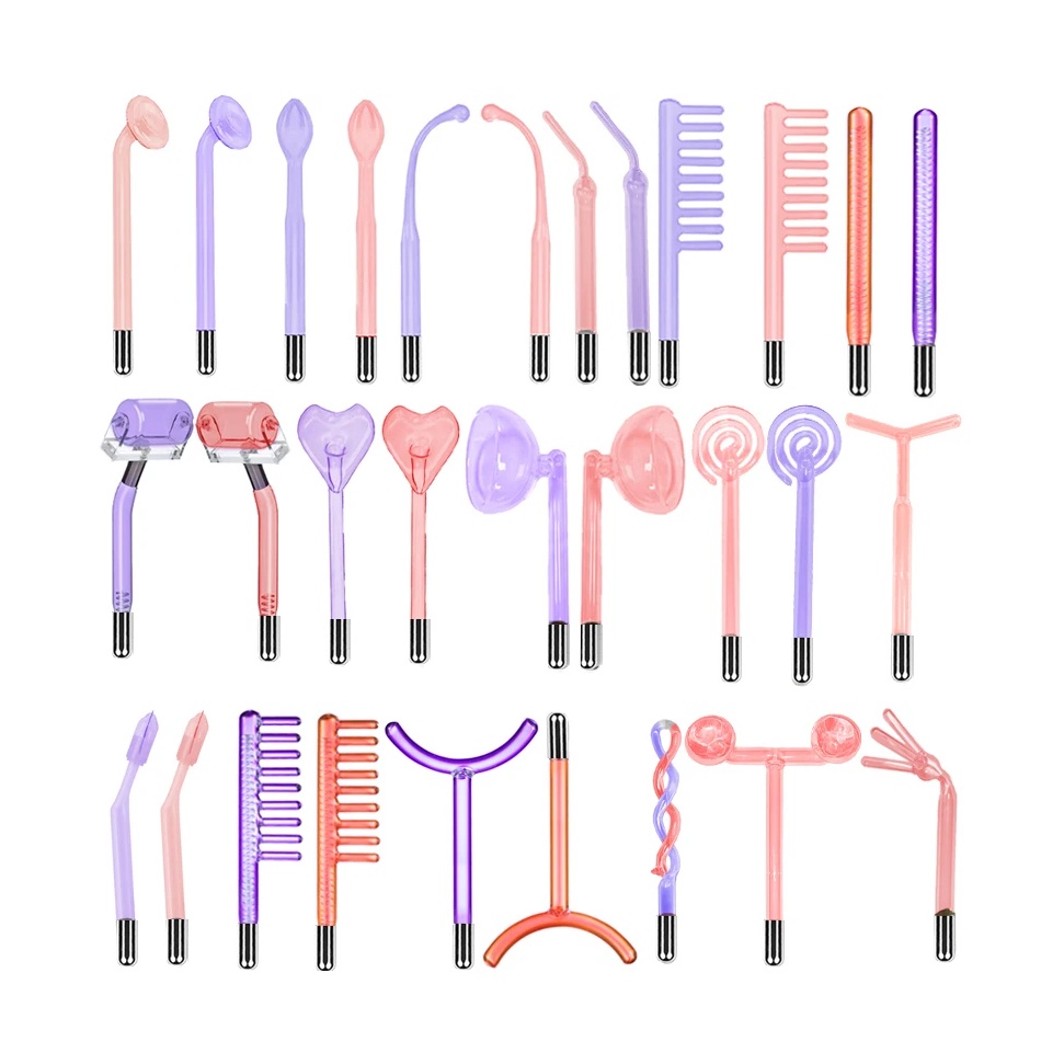 Custom High Frequency Glass Electrode Tubes for Darsonval & Electrotherapy Wand