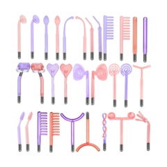 Custom High Frequency Glass Electrode Tubes for Darsonval & Electrotherapy Wand