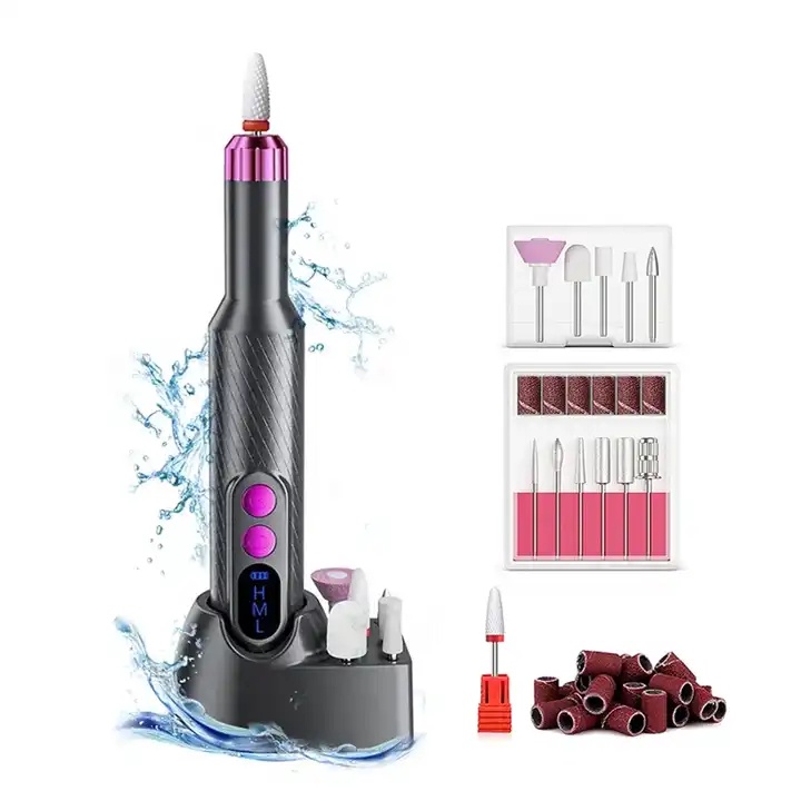 Portable Brushless Electric Nail Drill Kit with Charging Base