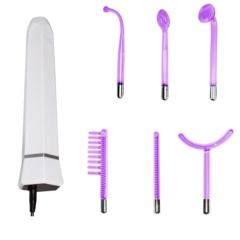 4-7pcs Darsonvals Instrument Alta Frecuencia Facial Wand for Acne Spot Freckle Reduce 