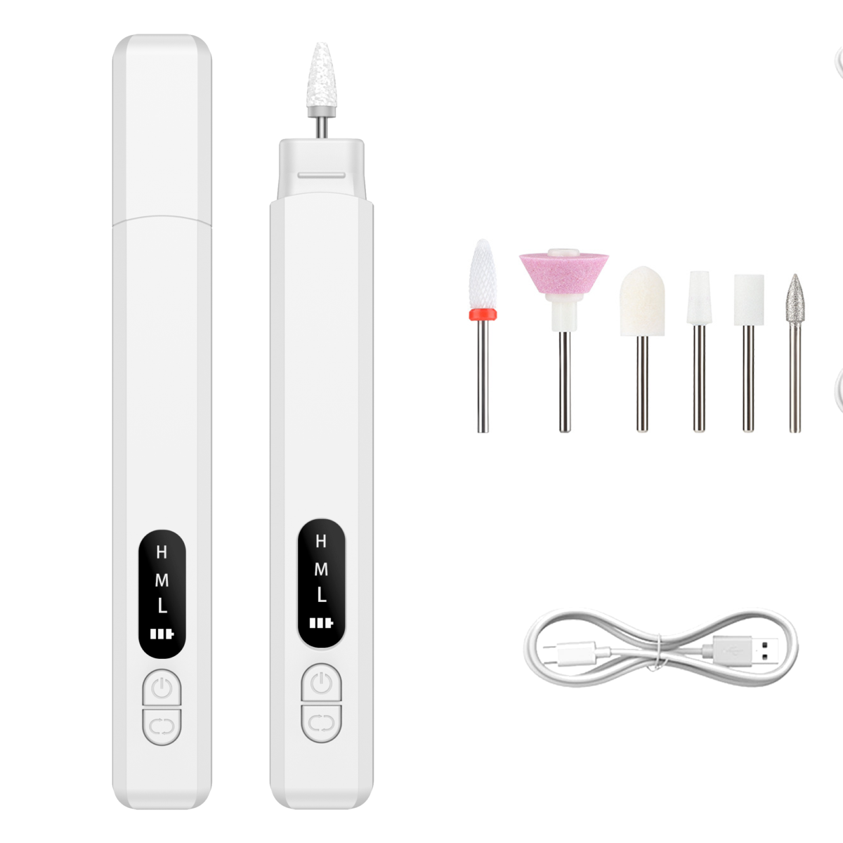  15000RPM Nail Grinder Drill Pen Portable Cordless Electric Nail File Machine
