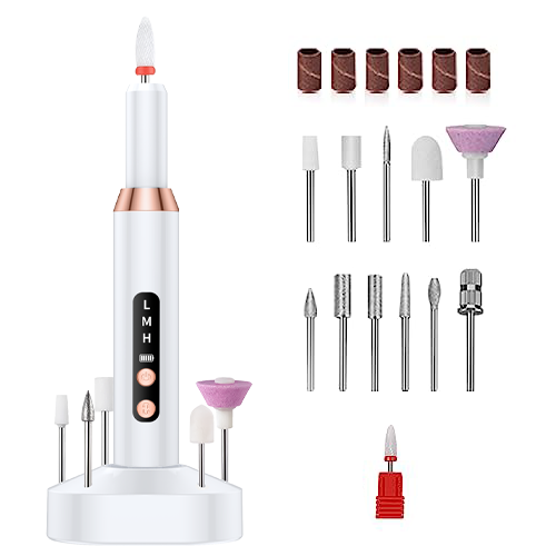 Cordless E-file Nail Drill Kit with LED Display for Acrylic Nails Cuticle and Callus